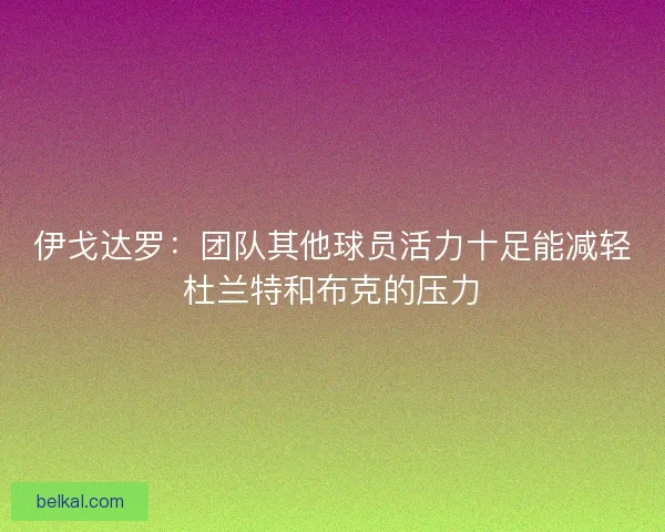 伊戈达罗：团队其他球员活力十足能减轻杜兰特和布克的压力
